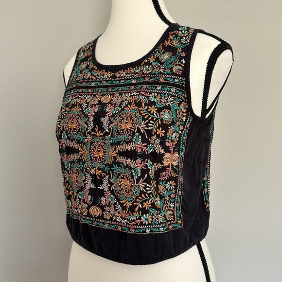 *ANTHROPOLOGIE* Vanessa Virginia Embroidered Top XS - Picture 4 of 12